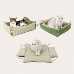 Comfortable Soft Washable Cushion Cat Bed Pet Beds