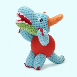 Pet Toy bite-resistant velvet dog molar Dinosaur sound toy