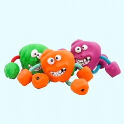Dog Molar Interactive Tetherball Milk Flavor Rubber Sounding Dog Toys